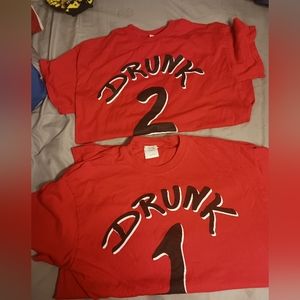 Drunk 1 and 2 tshirt Size m